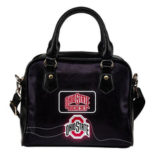 Load image into Gallery viewer, Fancy Ohio State Buckeyes Fashion Logo Lighting Cosy Shoulder Handbags