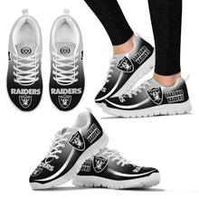 Load image into Gallery viewer, Mystery Straight Line Up Oakland Raiders Sneakers