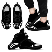 Load image into Gallery viewer, Lovely Curves Stunning Logo Icon Oakland Raiders Sneakers