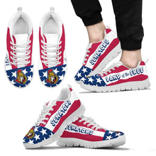 Load image into Gallery viewer, Proud Of American Flag Three Line Ottawa Senators Sneakers