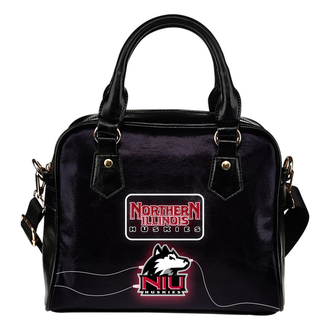 Fancy Northern Illinois Huskies Fashion Logo Lighting Cosy Shoulder Handbags