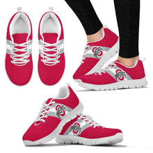 Load image into Gallery viewer, Three Colors Vertical Ohio State Buckeyes Sneakers