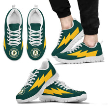 Load image into Gallery viewer, Lovely Style Oakland Athletics Sneakers Thunder Lightning Amazing Logo