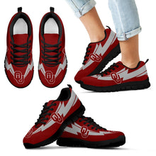 Load image into Gallery viewer, Three Amazing Good Line Charming Logo Oklahoma Sooners Sneakers