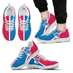 Dynamic Aparted Colours Beautiful Logo New York Rangers Sneakers