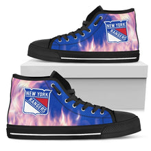 Load image into Gallery viewer, Fighting Like Fire New York Rangers High Top Shoes