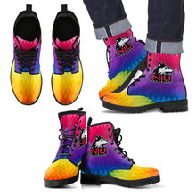 Load image into Gallery viewer, Multicolor Zig Zag Lovely Background Nice Logo Northern Illinois Huskies Boots