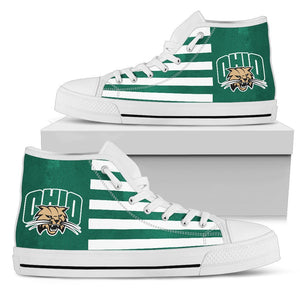 American Flag Ohio Bobcats High Top Shoes