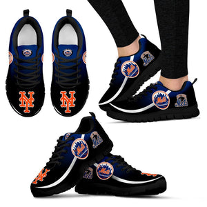 Mystery Straight Line Up New York Mets Sneakers