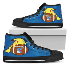 Load image into Gallery viewer, Pikachu Laying On Ball New York Rangers High Top Shoes