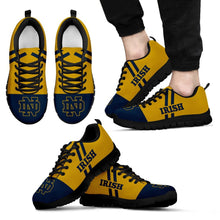 Load image into Gallery viewer, Line Stripe Logo Bottom Notre Dame Fighting Irish Sneakers