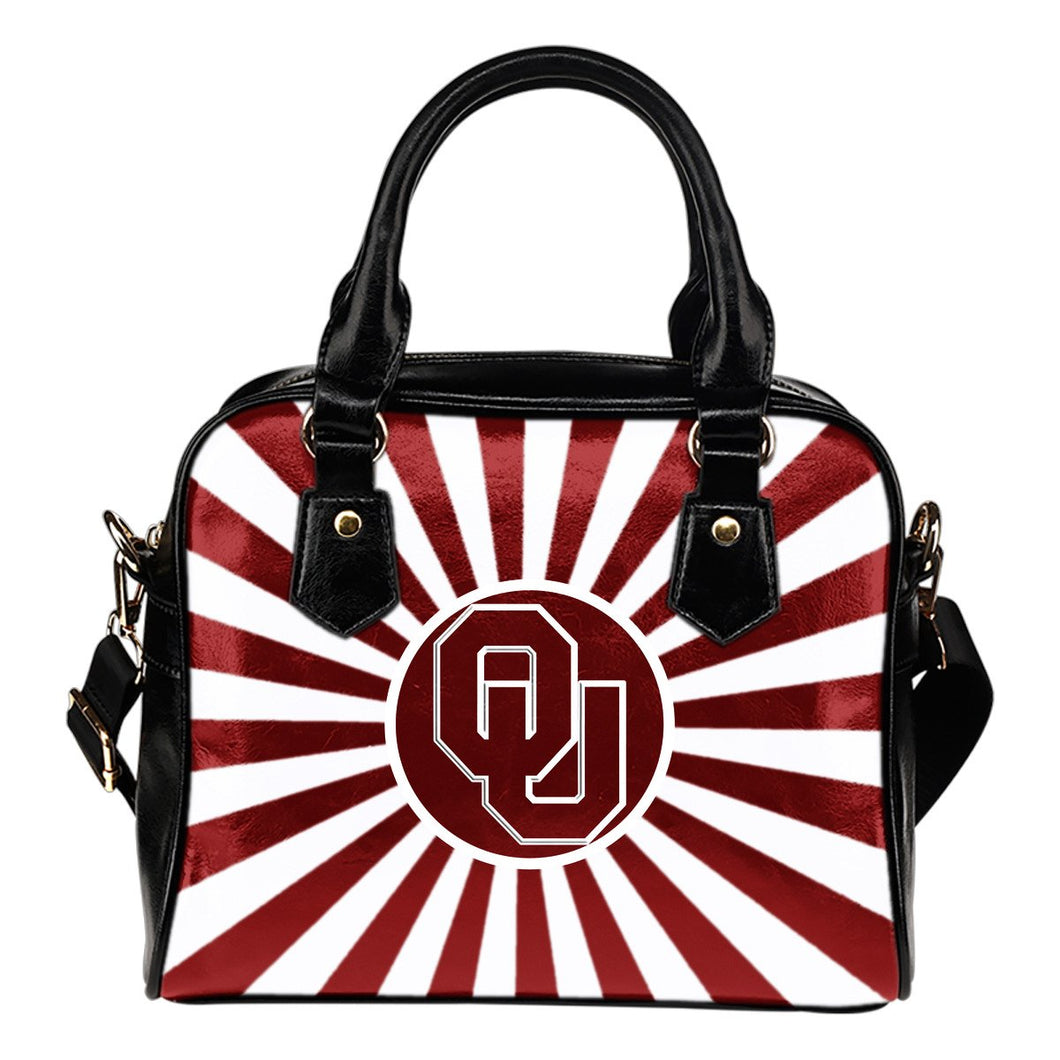 Central Awesome Paramount Luxury Oklahoma Sooners Shoulder Handbags