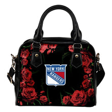 Load image into Gallery viewer, Valentine Rose With Thorns New York Rangers Shoulder Handbags