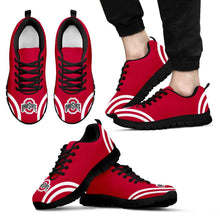 Load image into Gallery viewer, Lovely Curves Stunning Logo Icon Ohio State Buckeyes Sneakers