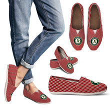 Load image into Gallery viewer, Red Valentine Cosy Atmosphere Oakland Athletics Casual Shoes