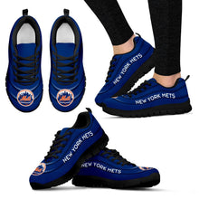 Load image into Gallery viewer, Wave Red Floating Pattern New York Mets Sneakers