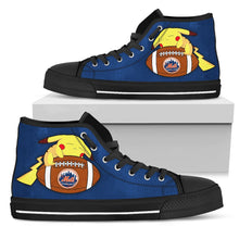 Load image into Gallery viewer, Pikachu Laying On Ball New York Mets High Top Shoes