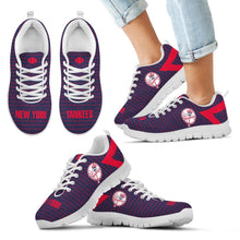 Load image into Gallery viewer, Pattern Logo Slide In Line New York Yankees Sneakers