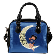 Load image into Gallery viewer, I Love My New York Mets To The Moon And Back Shoulder Handbags Women Purse