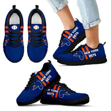 Load image into Gallery viewer, Vertical Two Line Mixed Helmet New York Mets Sneakers