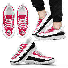 Load image into Gallery viewer, Funny Style Ohio State Buckeyes Sneakers Jagged Saws Creative Draw