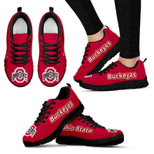 Load image into Gallery viewer, Magnificent Ohio State Buckeyes Amazing Logo Sneakers