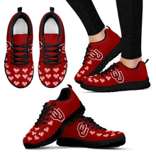 Load image into Gallery viewer, Love Extreme Emotion Pretty Logo Oklahoma Sooners Sneakers