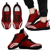 Load image into Gallery viewer, Lovely Curves Stunning Logo Icon Oklahoma Sooners Sneakers