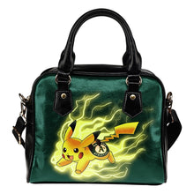 Load image into Gallery viewer, Pikachu Angry Moment Oakland Athletics Shoulder Handbags
