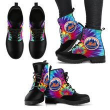 Load image into Gallery viewer, Tie Dying Awesome Background Rainbow New York Mets Boots
