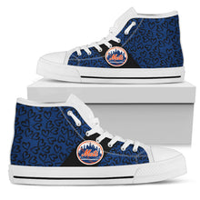 Load image into Gallery viewer, Perfect Cross Color Absolutely Nice New York Mets High Top Shoes