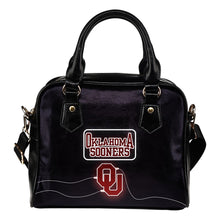 Load image into Gallery viewer, Fancy Oklahoma Sooners Fashion Logo Lighting Cosy Shoulder Handbags