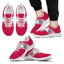 Load image into Gallery viewer, Three Colors Vertical Ohio State Buckeyes Sneakers