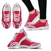 Load image into Gallery viewer, Lovely Curves Stunning Logo Icon Northern Illinois Huskies Sneakers