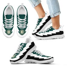 Load image into Gallery viewer, Best Funny Oakland Athletics Sneakers Jagged Saws Creative Draw