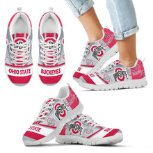 Load image into Gallery viewer, Three Impressing Point Of Logo Ohio State Buckeyes Sneakers