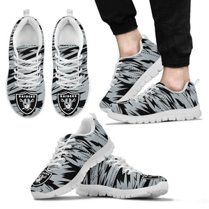 Brush Strong Cracking Comfortable Oakland Raiders Sneakers