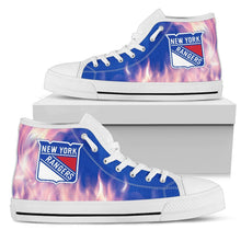 Load image into Gallery viewer, Fighting Like Fire New York Rangers High Top Shoes