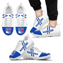 Load image into Gallery viewer, Line Stripe Logo Bottom New York Rangers Sneakers