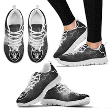 Load image into Gallery viewer, Oakland Raiders Thunder Power Sneakers