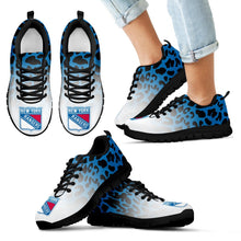 Load image into Gallery viewer, Custom Printed New York Rangers Sneakers Leopard Pattern Awesome