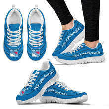 Load image into Gallery viewer, Wave Red Floating Pattern New York Rangers Sneakers
