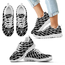 Load image into Gallery viewer, Marvelous Striped Stunning Logo Oakland Raiders Sneakers