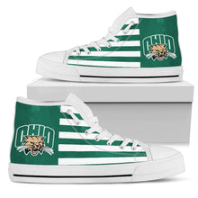 Load image into Gallery viewer, American Flag Ohio Bobcats High Top Shoes