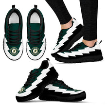 Load image into Gallery viewer, Best Funny Oakland Athletics Sneakers Jagged Saws Creative Draw