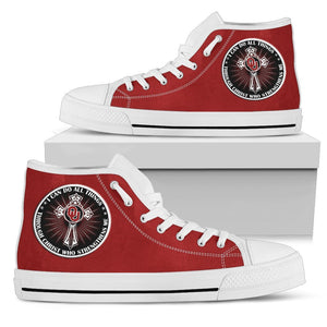 I Can Do All Things Through Christ Who Strengthens Me Oklahoma Sooners High Top Shoes