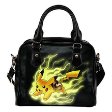 Load image into Gallery viewer, Pikachu Angry Moment Northern Illinois Huskies Shoulder Handbags