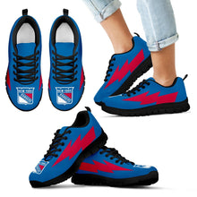 Load image into Gallery viewer, Nice Style New York Rangers Sneakers Thunder Lightning Amazing Logo