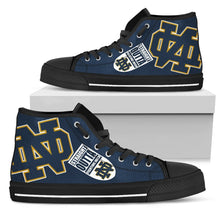 Load image into Gallery viewer, Straight Outta Notre Dame Fighting Irish High Top Shoes