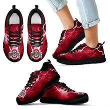 Load image into Gallery viewer, Ohio State Buckeyes Thunder Power Sneakers